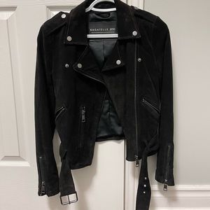 Bagatelle suede leathet biker jacket